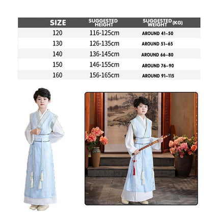 Boys Children's Ancient Costumes Summer Chinese Style Young Master's Clothes - Aimall