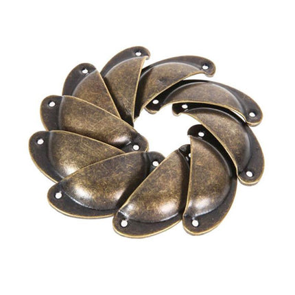 30X Modern Cup Cabinet Handle Knob Drawer Furniture Door Pull Shell Cupboard - Aimall
