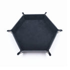 Hexagonal Velvet Folding Storage Tray Box Desktop Organizer for Home and Office