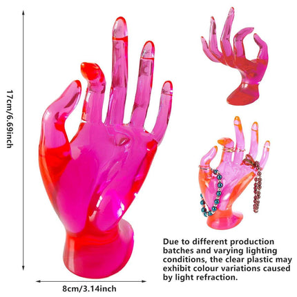 Plastic Ring Display Rack Jewelry Hand Mold Stand for Rings Accessories Display