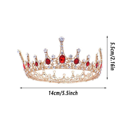 Vintage Princess Wedding Crown Hair Accessories Bridal Round Tiara Headpiece