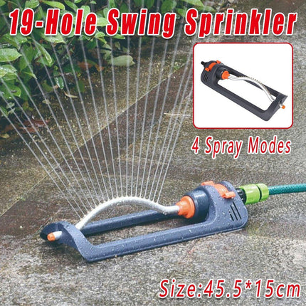4Spray Modes Automatic 19 Hole Rotary Lawn Sprinkler Wide Range Watering Flowers
