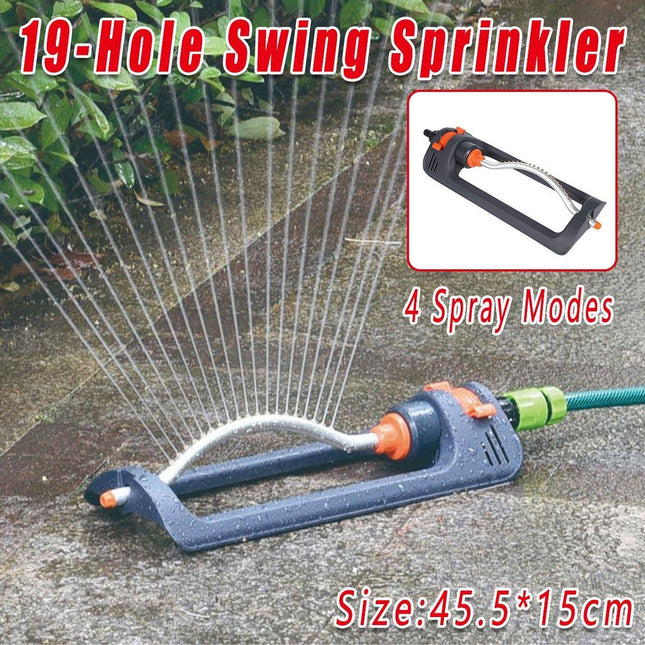 4Spray Modes Automatic 19 Hole Rotary Lawn Sprinkler Wide Range Watering Flowers