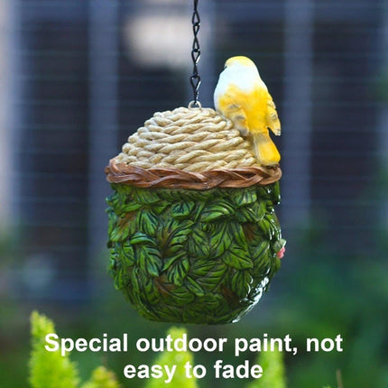 Resin Hanging Birdhouse Outdoor Garden Birdhouse for Birds Wild Birds Nesting