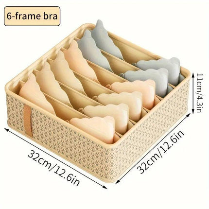3pcs Underwear Socks Storage Box Wardrobe Organiser Compartmentalised Container