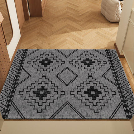 Bohemian Entryway Rug Decorative Floor Mat Indoor Outdoor Non-Slip Door Mat