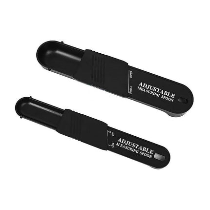 2PCS Adjustable ml Gram Plastic Measuring Spoon Scale Kitchen For Metering Spoon