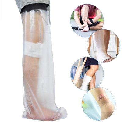 Waterproof Leg Cover for Shower Reusable Protection Sleeve for Calf and Foot