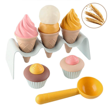 Kids DIY Ice Cream Model Toys Simulation Cake Food Play Set Educational Toy