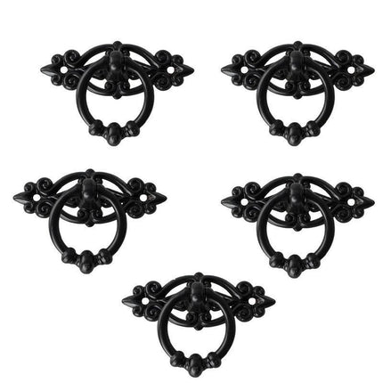 5PCS Vintage Handles Cabinet Drawer Cupboard Door Iron Knob Gold Pull - Aimall