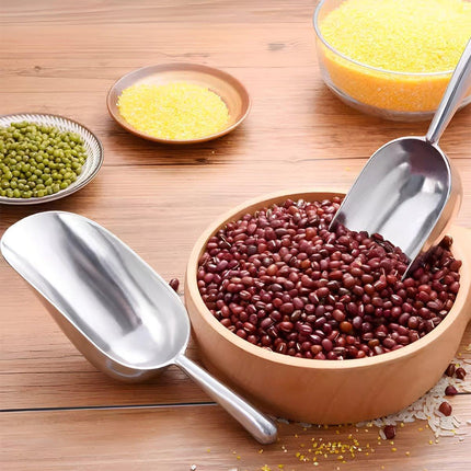 4 Sizes Aluminum Alloy Ice Shovel Flour Rice Scoop Multipurpose Kitchen Tool