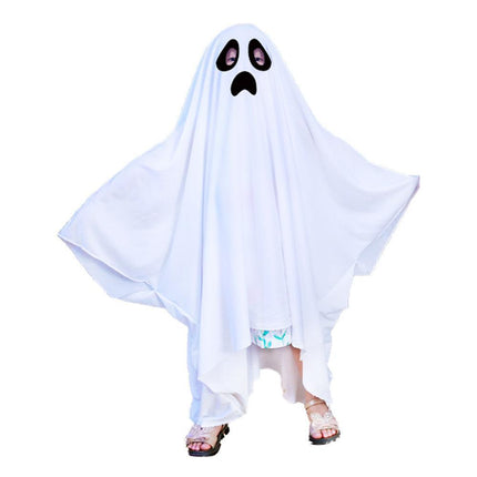 Halloween Party Costume Ghost Cape Full Length Spooky Dress Up Ball Cloak Outfit
