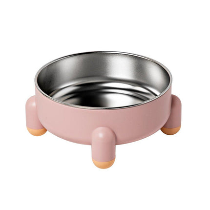 Anti-Tip Stainless Steel Dog Bowl Pet Basin for Dogs Cats Durable Feeding Dish