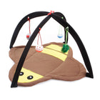 Breathable Pet Hammock Cat Bed with Fun Cartoon Bell Toy Cat Tent Supplies