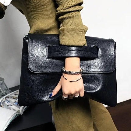Large Capacity Shoulder Bag for Women Simple Crossbody Handbag Clutch Envelope Bag