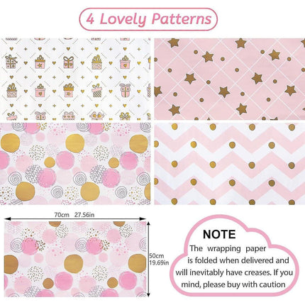 Valentines Day Birthday Wrapping Paper High Quality Coated Multiple Patterns