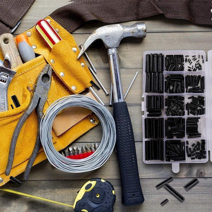 450PCS Roll Pin Assortment Kit Slotted Spring Tension Pins Fasteners Dowel