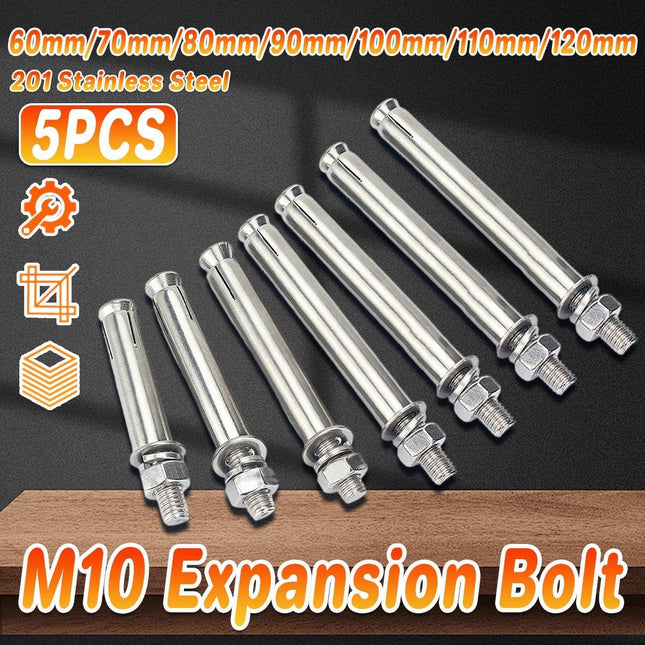M10 Stainless Steel Hex Head Expansion Anchor Bolts Heavy Duty Screws