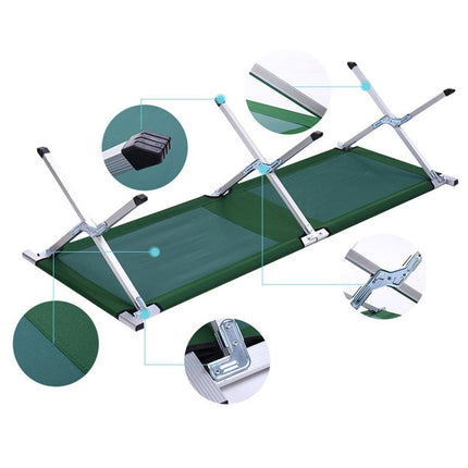 Portable Lightweight Folding Aluminum Camping Bed Ultra Light Outdoor Camp Bed