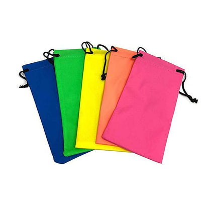 5PCS Cleaning Clothes Sunglasses Pouch Glasses Case Soft Eyeglasses Bag Random - Aimall