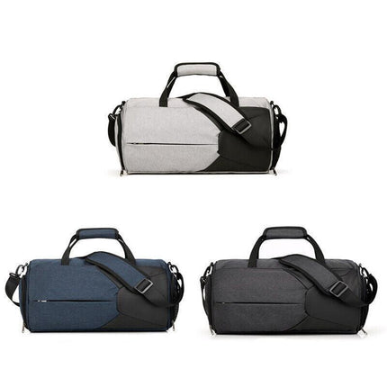 Gym Duffel Bags 30L Canvas Travel Bag Waterproof Fitness Shoes Compartment Shoe - Aimall