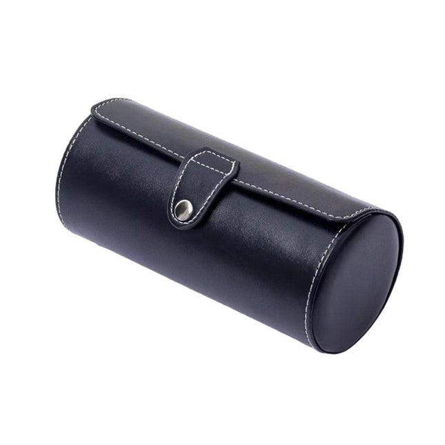 3 Position Cylinder Portable Watch Organizer Storage Case for Watches Jewelry