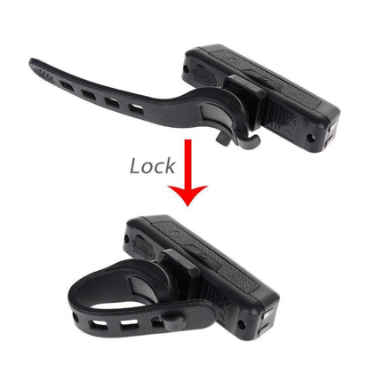 1x USB Rechargeable LED Bike Front Light headlight lamp Bar rear Tail Wide Beam
