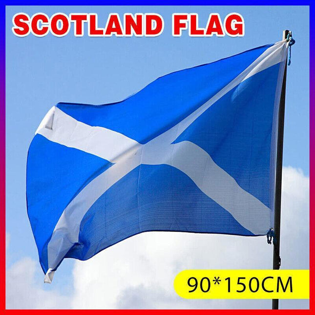 Large Scotland Scottish Flag Saltire Heavy Duty Outdoor 90 X 150 CM - 3ft x 5ft - Aimall