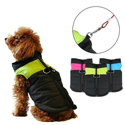 2XL Large Dog Jacket Padded Waterproof Pet Clothes Warm Windbreaker Vest Coat Winter - Aimall