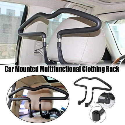 Car Seat Back Hanger Multifunctional Clothes Storage Rack PU Leather Suit Holder