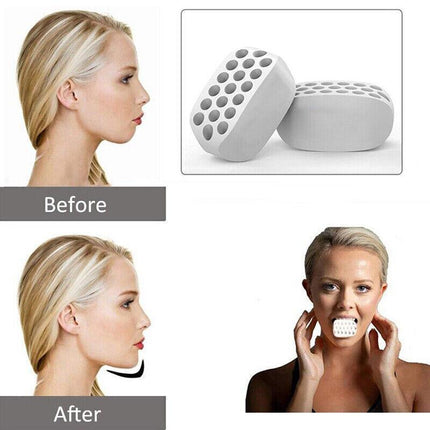 Jawline Trainer Neck Toner Jaw Training Fitness Ball Face Muscle Exerciser - Aimall