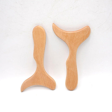 Beechwood Massager Meridian Scraping Board for Body Muscle Relaxation Tool