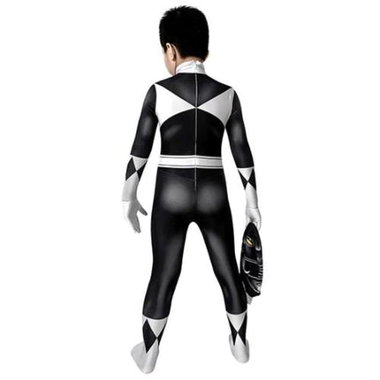 Black Dinosaur Team Tight Cosplay Jumpsuit Costume AU
