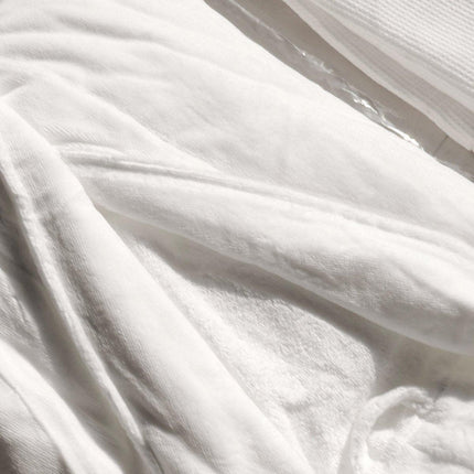 Cotton Kimono Collar Bathrobe Hotel Quality Thick Fleece Towel Embroidered Robe