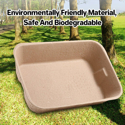 5pcs Disposable Cat Litter Pan Open Design Easy Clean Litter Box Pet Cleaning