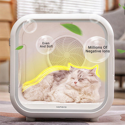 62L Smart Pet Hair Dryer Box Automatic Dryer for Cats and Small Pets Safe Use