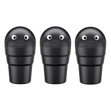 3pcs Car Trash Can Portable Cute Garbage Bin for Car Waste Storage Container