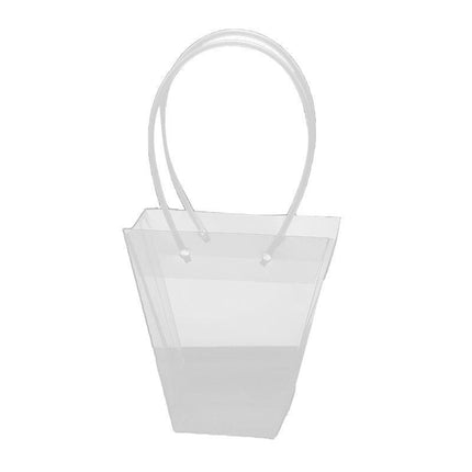 Transparent Tote Handbag Flower Bouquet Packaging Bag Valentine's Day Gift Bag - Aimall