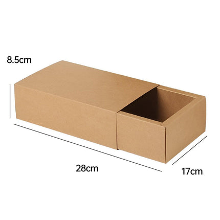 Kraft Paper Drawer Box Packaging Gift Storage Organiser Small Kraft Boxes