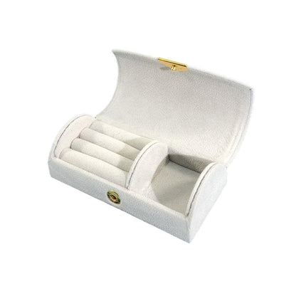 Compact Travel Jewelry Organizer Storage Box for Rings Earrings Necklace Case