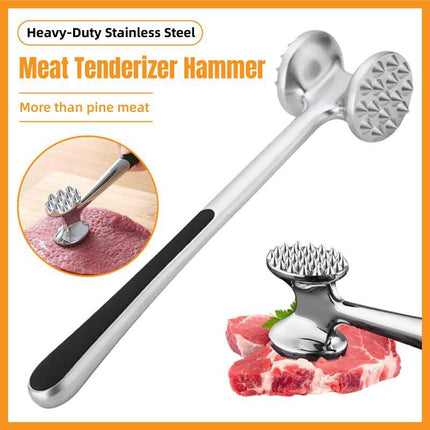 Meat Hammer Kitchen Tenderizing Beating Tool Double Sided Loose Meat Hammer