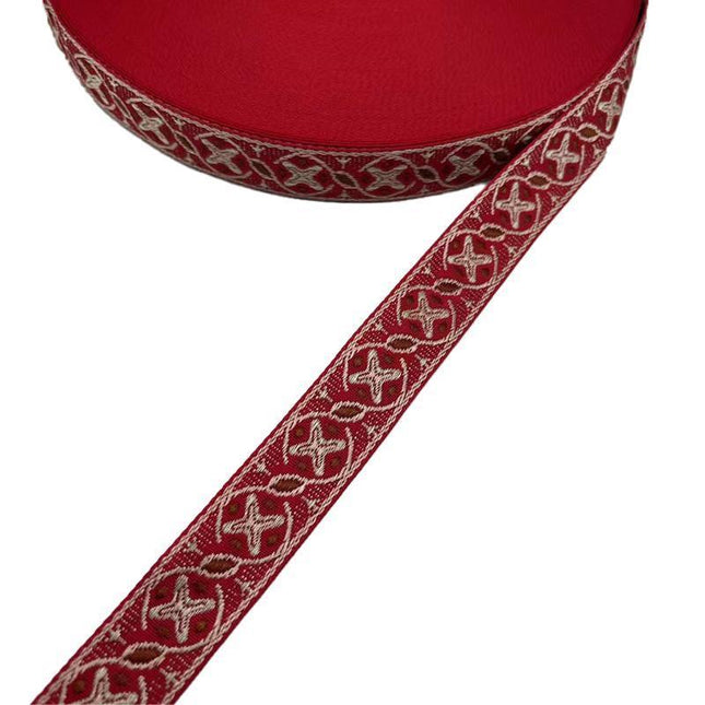 45 Meters Of Woven Ribbon Trim Ribbon Fabric Ribbon Fabric Border Geometric - Aimall