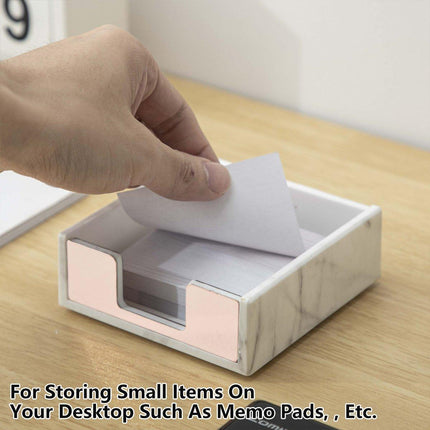 Large Desktop Sticky Note Box Organiser Office Supplies Storage Holder Drawer