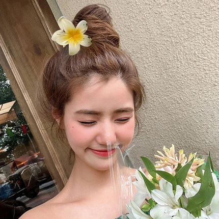 12pcs Gradient Candy Colour Flower Hair Clips Stylish Accessories for Women