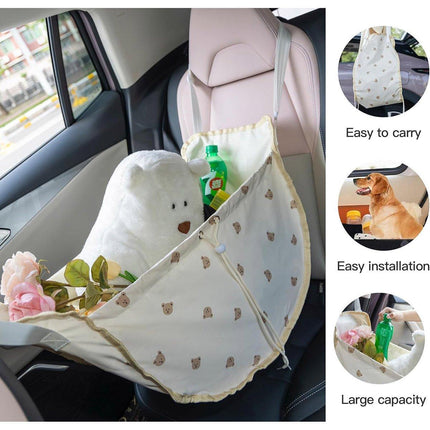 Car Seatback Storage Organizer Multi Function Rear Seat Hanging Storage Bag