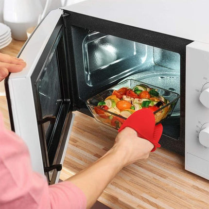 Anti Hot Silicone Hand Clip Heat Insulation Gloves Non-Slip Kitchen Oven Mitt Aimall