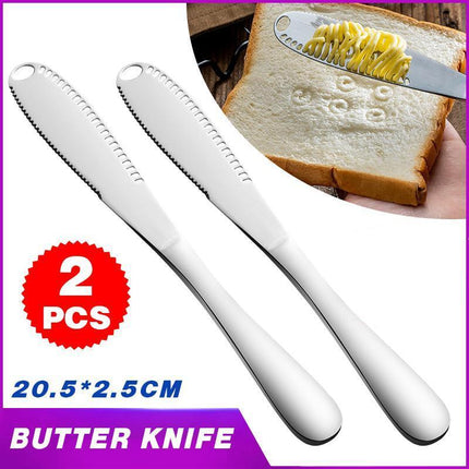 Sandwich Spreader Butter Knife Scraper Cheese Slicer Stainless Steel Spatula - Aimall