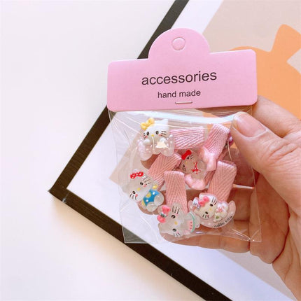 5Pcs Cute Cartoon Animal Hairpin Set for Girls - Mini Hair Clips Party Gift