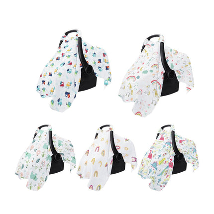 Stroller Cover Cartoon Print Carrycot Wind and Dust Shield with Protective Layer