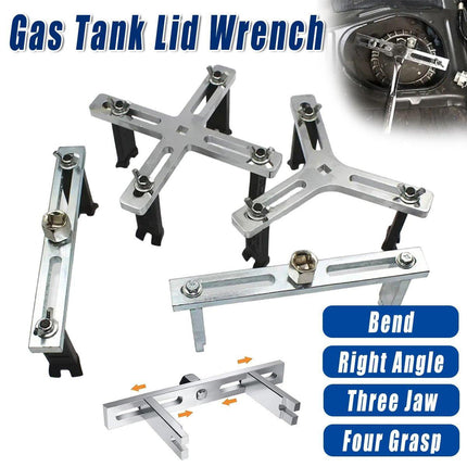 Adjustable Universal Fuel Tank Cover Removal Tool 3 Claws Gasoline Pump Wrench